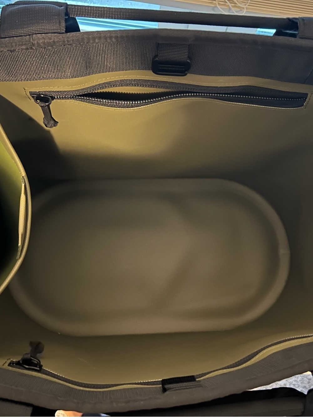 YETI Olive Green and Black Duffel Tote - Picture 3 of 3